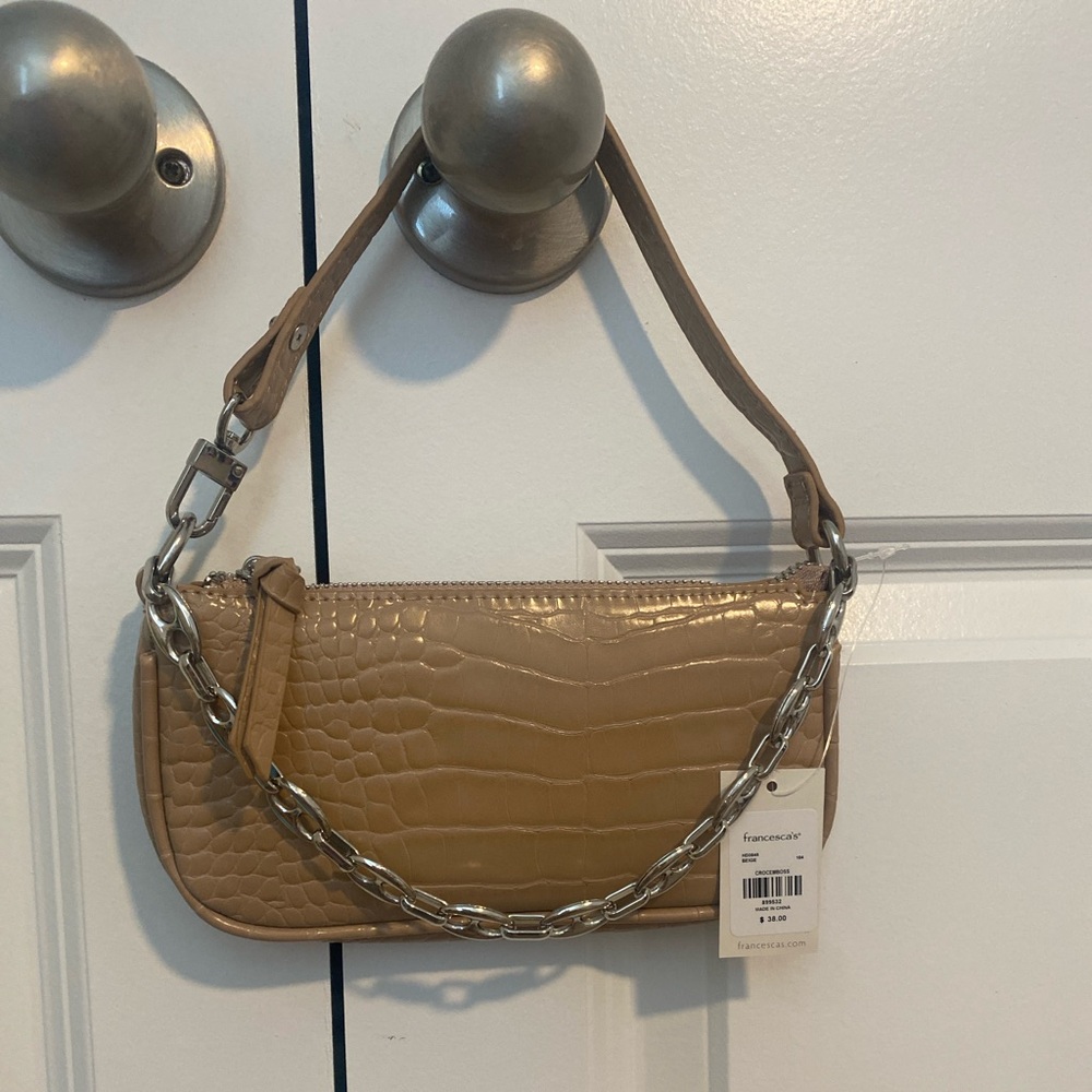 Faux Croc Leather Purse